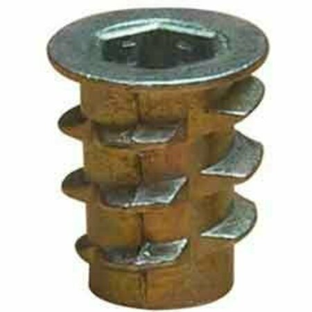 E-Z LOK Hex Drive Threaded Insert, 5/16"-18 Int Thrd Sz, 0.51 in L, Zinc Alloy, 50 PK 951618-13